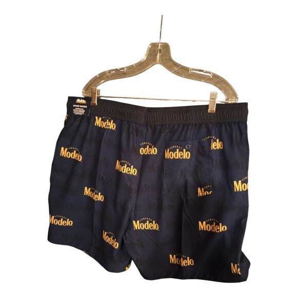 Cerveza Modelo Navy And Gold Beer Board Shorts Swim Trunks Men's Size XL (40-42) - Picture 3 of 5